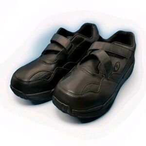 Propet Stability Anthem Shoes  Men's 11.5 Black LaceUp  Walking Casual MAA162M